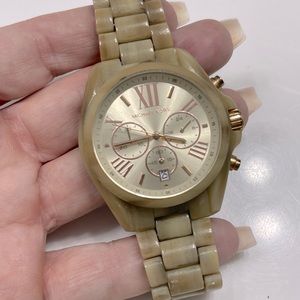 Michael Kors Rose Gold Tortoise Shell Watch
